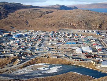 Between a rock and a hard place: the Hudson Strait community of Salluit faces tough decisions about a future complicated by warming land and air temperatures. (FILE PHOTO)