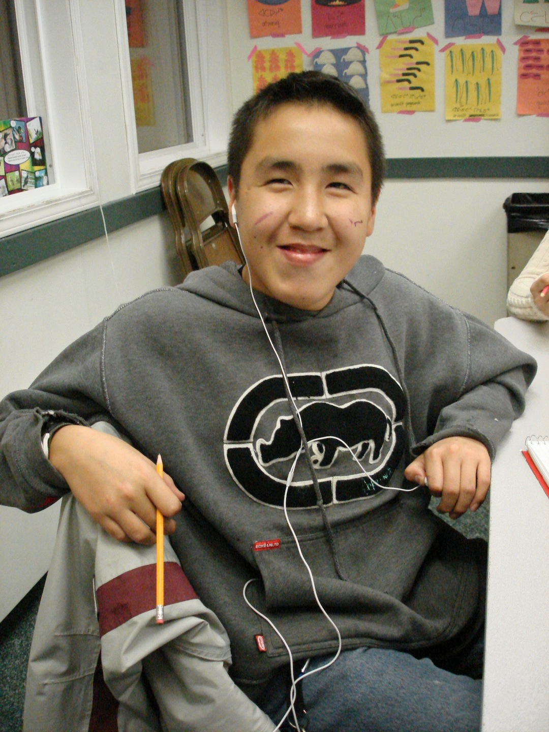 Tyrone Powder, 13, who originally comes from Grise Fiord, has lived in Yellowknife for several years.