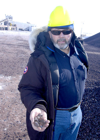 Gordon McCreary, who resigned March 18 as president and CEO of Baffinland Iron Mines Corp., at the Mary River site in 2008. (FILE PHOTO)