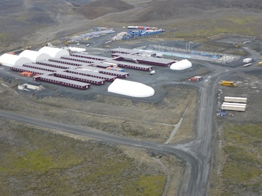 The $112.4 million being sunk into the Chinese-owned Nunavik Nickel Mine located between Salluit and Kangiqsujuaq includes this newly-built residence for 365 future workers. (COURTESY OF GOLDBROOK VENTURES)