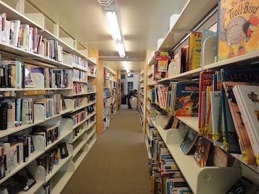 Looking for something to read? Every month, the May Hakongak Community Library in Cambridge Bay loans out almost as many books and other educational materials as there are people in this community of 1,300. (PHOTO BY JANE GEORGE)