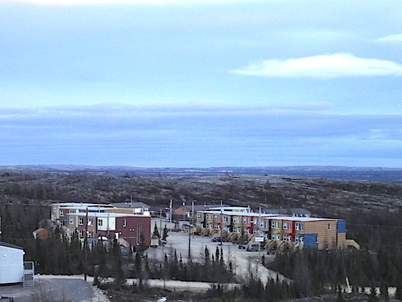 The number one problem in Kuujjuaq? The lack of social housing. Much of the good housing in Kuujjuaq is staff housing, like the recently-built units shown here. (PHOTO BY JANE GEORGE)