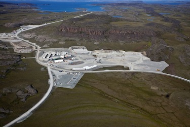 This aerial view of the Newmont’s Doris North mine project near Cambridge Bay show what the mine site looked like earlier this year. (PHOTO COURTESY OF NEWMONT)