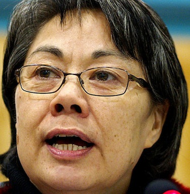 We are devo: Premier Eva Aariak defended her government's spending on its devolution division in the legislative assembly last week as cabinet minister banded together to shoot down an effort to cut almost $300,000 from the devolution budget. (FILE PHOTO)