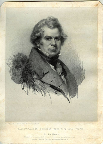 A portrait of Sir John Ross, the British explorer who encounterd the Nattilingmiut during the winter of 1830.