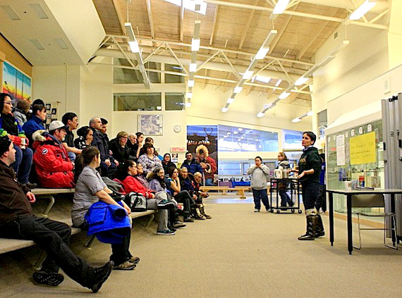 Singer and songwriter Susan Aglukark visited Cambridge Bay April 13 to meet students and speak to community members about the Kamajiit Safe Community’s program, a pilot project of the Arctic Children and Youth Foundation. (PHOTO BY DERRICK ANDERSON/RED SUN PRODUCTIONS)