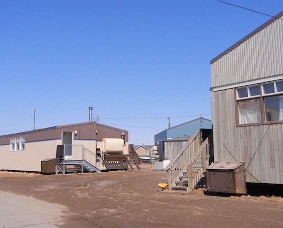 Most houses in Nunavik are social housing units similar to these ones in Kuujjuaq, which are maintained by the Kativik Municipal Housing Bureau. The KMHB’s challenge now is to get tenants to pay rent and encourage tenants with good incomes to build their own homes or look at new programs for co-operative housing. (PHOTO BY JANE GEORGE)