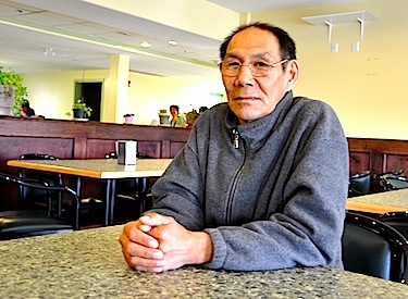 Hall Beach mayor Ammie Kipsigak says the bodies of deceased residents in his community are kept in a RCMP shack under their burial. He would like help from the GN to establish a more official morgue facility n his and other Nunavut communities. (PHOTO BY SARAH ROGERS)