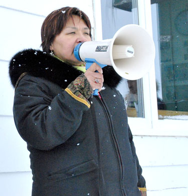 Okalik Eegeesiak, the incumbent president of the Qikiqtani Inuit Association, is stressing her two years of experience as she seeks re-election on Dec. 12. (FILE PHOTO)