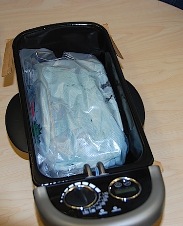 Here's a look at the weed-filled deep fryer which police seized Dec. 14 in Iqaluit. (PHOTO COURTESY OF THE RCMP)
