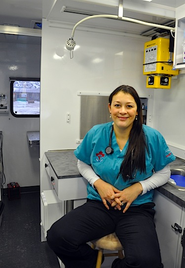 Iqaluit’s newest veterinarian, Leia Cunningham, recently graduated from the University of Saskatchewan’s Western College of Veterinary Medicine. (PHOTO BY SARAH ROGERS)