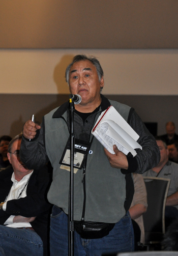 “We can’t always wait for mining companies to help us build new infrastructure,” said Grise Fiord's Larry Audlaluk. 