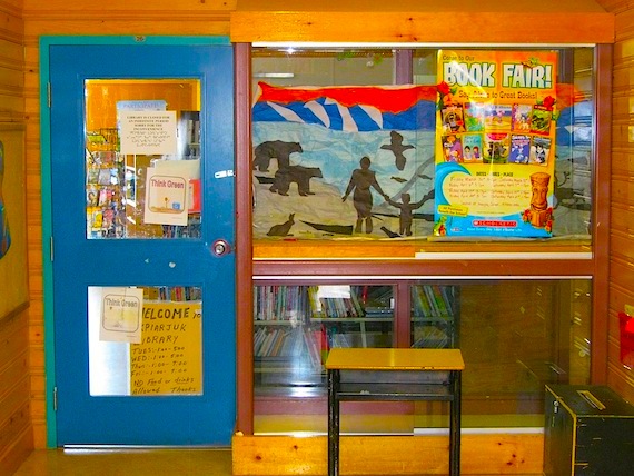 Arctic Bay's district of education authority decided that the community's public library could no longer remain in the local school — a decision some have challenged. (FILE PHOTO)
