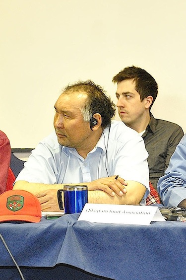 Solomon Awa represented the Qikiqtani Inuit Association at this past week's technical hearing of the Mary River iron mine project. (PHOTO BY JIM BELL)
