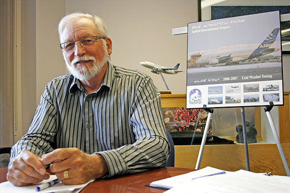 Bob Long, the GN’s deputy minister of economic development and transportation, will help oversee the biggest capital project in Nunavut’s history: the Iqaluit airport project. (FILE PHOTO)
