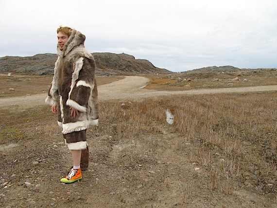 Thomas Anguti Johnston as “Inuk Qablunaaq” goes to live off the land in