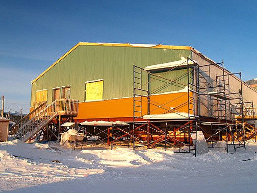 The Iqaluit soup kitchen and thrift shop under construction in 2008. On Jan. 21, the building played host to the opening session of the Nunavut Food Security Symposium. (FILE PHOTO) 