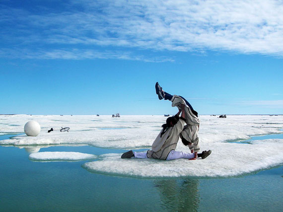 Nunavut circus troupe Artcirq will perform at the 10-day “Northern Scene” festival in Ottawa, which takes place April 25 to May 4, the National Arts Centre announced Feb. 25. Other performers include, from Nunavut, singer and vocal artist Tanya Tagaq, throatboxer Nelson Tagoona from Baker Lake, artist Shuvinai Ashoona and alt-rocker Lucie Idlout, and, from Nunavik, singer-songwriter Elisapie and poet and spoken word artist Taqralik Partridge. Read more about what's in store at the Ottawa festival Feb. 26 on Nunatsiaqonline.ca. (PHOTO COURTESY NAC) 