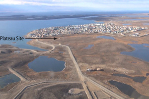This shows the future site of the Canadian High Arctic Research Station. (HANDOUT IMAGE)