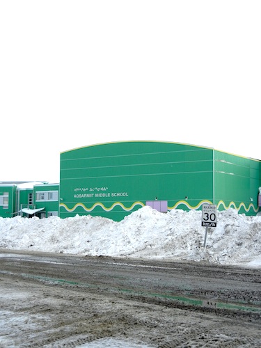 About 400 students attend Aqsarniit Middle School in Iqaluit. (PHOTO BY JANE GEORGE)