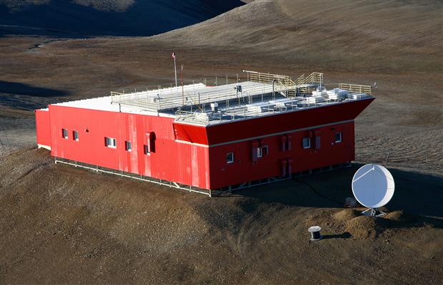 The Polar Environment Atmospheric Research Laboratory near Eureka on Ellesmere Island is among five projects that can now count on money from Canada's  Climate Change and Atmospheric Research program. (FILE PHOTO)
