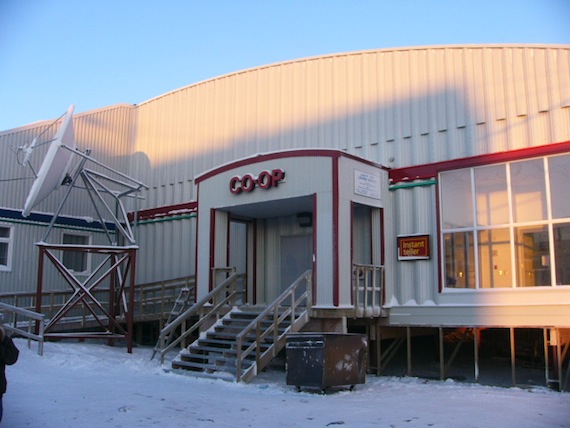 The Kissarvik Co-op, incorporated in May 1968, features a large retail store, two Inns North hotels, cable television services, office space and property rentals.  CIBC Bank is also located in the co-op building. (PHOTO COURTESY OF THE KISSARVIK CO-OP)