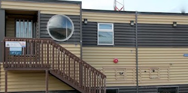 The RCMP detachment in Baker Lake, in an undated file photo. Joseph Attutuvaa, 21, confronted an RCMP member there on March 30. (FILE PHOTO)