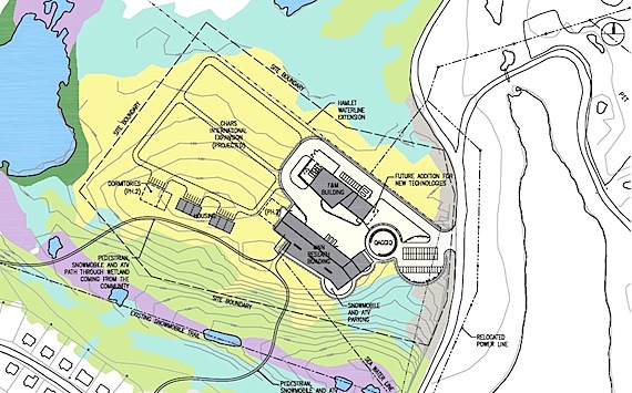 In this map from the CHARS community consultation document, you can see how the various buildings will be laid out. 