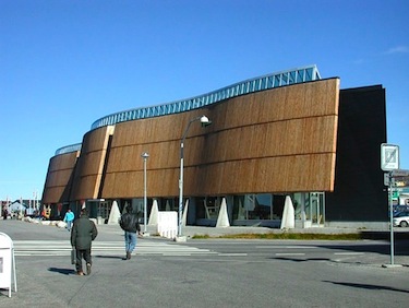 Here's a view of Katuaq heritage facility in Nuuk, Greenland. On Oct. 27, 2011, Nunavut heritage minister James Arreak told MLAs at committee of the whole session that the GN was looking at doing a P3 project to build a similar facility in Nunavut, as required by the Nunavut Land Claims Agreement. Following the GN's decision to enter into a massive P3 for a new Iqaluit airport, it's not clear when a Nunavut heritage centre will get built. (FILE PHOTO)