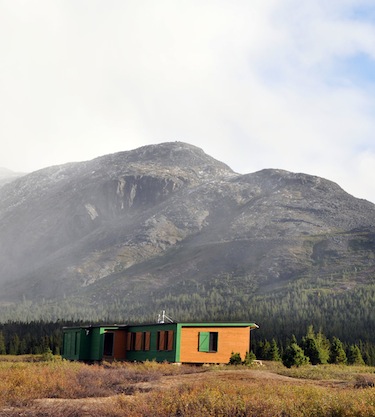 Parks staff transported 60,000 pounds of construction materials to Kuururjuaq park’s base camp over the winter. Materials were used to build this new shelter, which can sleep about a dozen visitors plus parks staff. (PHOTO BY SARAH ROGERS)