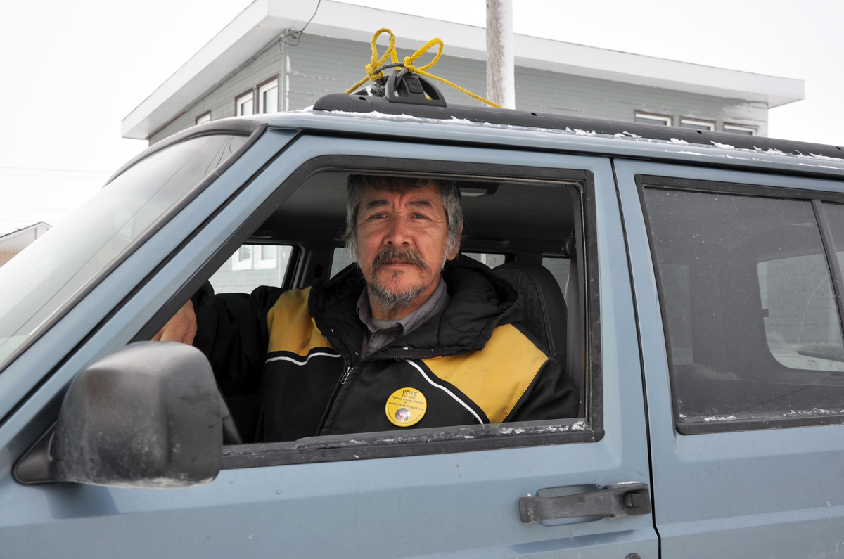 Arviat North-Whale Cove’s new MLA, George Kuksuk, says it’s time Arviat got a utilidor system. (PHOTO BY SARAH ROGERS)