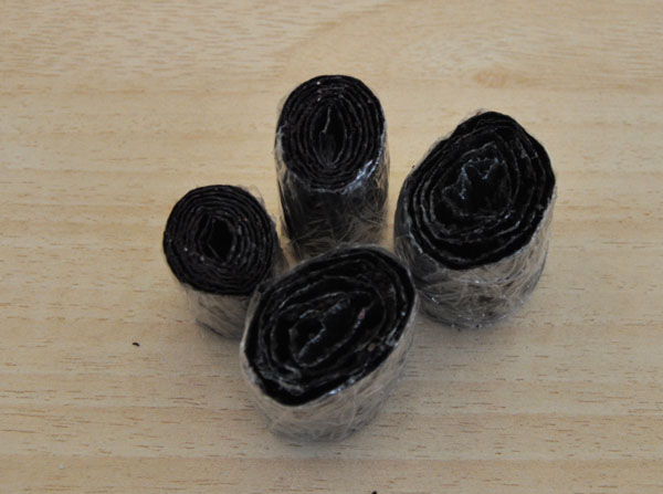 Here are some of the dried berry fruit roll-ups prepared by students in Tasiujaq and Kangiqsualujjuaq. (PHOTO BY SARAH ROGERS)