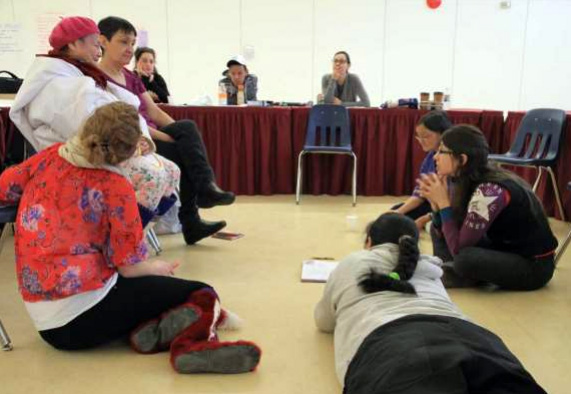 Baker Lake women took part in a focus group in February 2013 on the impacts of mining on their community. (PHOTO COURTESY OF PAUKTUUTIT) 