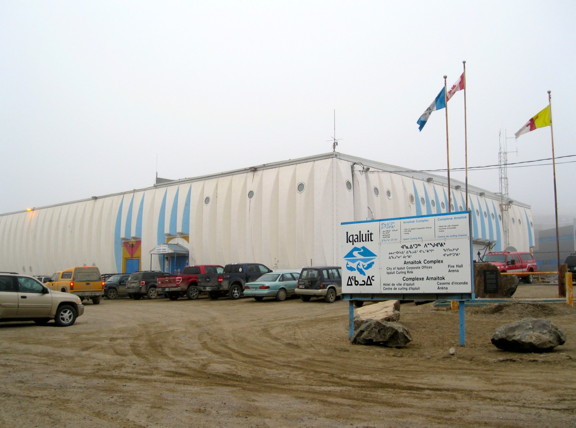 The City of Iqaluit has no blueprints for the Arnaitok Complex, which complicates proposals for renovations and other major changes to the structure. The building houses City Hall, the fire hall and an arena. (PHOTO BY PETER VARGA)
