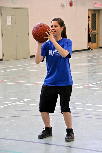 Alysha Maksagak, 14, recently left Cambridge Bay with two Cambridge Bay Wolverines teammates to train with Team Nunavut in Iqaluit before heading to Regina, Sask., for the North American Indigenous Games, July 20-27. (PHOTO BY KELCEY WRIGHT)