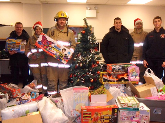 The Iqaluit fire department contributed a load of toys to the Angel Tree Society's annual gift drive, Dec. 14, which will be included in a batch of about 350 gifts the non-profit group will give to children of low-income households in Iqaluit. Volunteers wrapped these with a first batch 250 gifts on the 14th. They will keep collecting and wrapping presents in time for Christmas Eve. The society collects more than $9,000 in gifts and cash donations to purchase gifts every year.