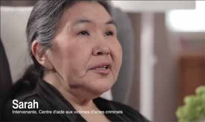 Sarah Ekomiak, a Kuujjuaq-based support worker with Nunavik's Sapummijiit crime victims assistance centre, explains her role in a new video produced by Quebec's network of crime victims assistance centres, called CAVAC. Sapummijiit celebrated its 10th anniversary this year.