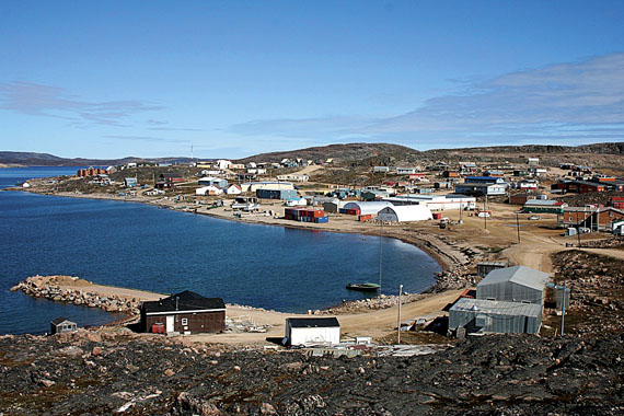 A view of Cape Dorset, where on April 5, 2012, three-month-old Makibi Akesuk Timilak died of a common respiratory viral infection. (FILE PHOTO)