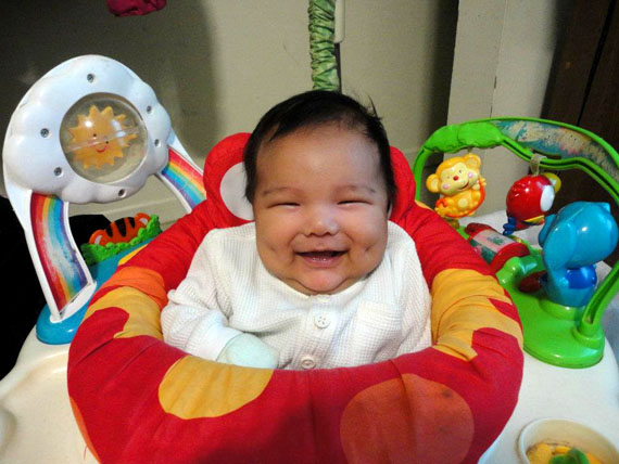 In this picture, posted on Facebook three days after his death, Baby Makibi is all smiles.