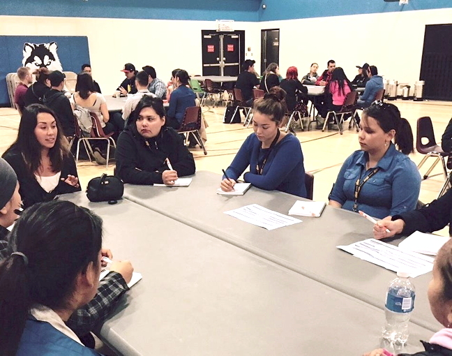About 70 youth from across Inuit Nunangat, and a few from Greenland, met in Iqaluit for five days recently to discuss everything from suicide prevention to an Inuit university. (PHOTO COURTESY INUIT TAPIRIIT KANATAMI)