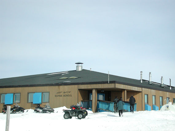 Nuiyak School in Sanikiluaq, in a file photo from 2008. In 2009, Nunavut education officials gave ex-Nuiyak School teacher Johnny Meeko a letter of reprimand for “touching students inappropriately” but Meeko said in court Aug. 24 that he doesn't remember getting the letter. Meeko's trial on 32 counts alleging sex crimes against children has adjourned and will resume Dec. 8 at the Nunavut Court of Justice in Iqaluit. (FILE PHOTO)