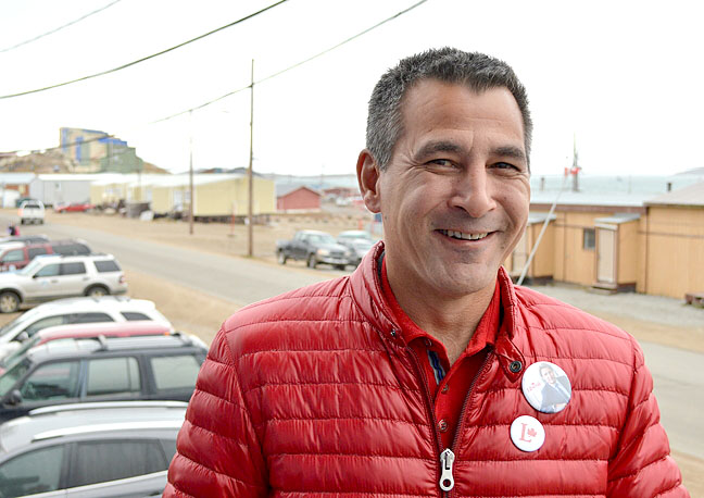 Hunter Tootoo, Liberal candidate for Nunavut: “I have a lot of political experience, I know how the system works.” (PHOTO BY STEVE DUCHARME)