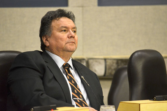 Premier Peter Taptuna has sent six questions to four federal political party leaders, asking them what they would do for Nunavut in policy areas like economic development and infrastructure. (FILE PHOTO)