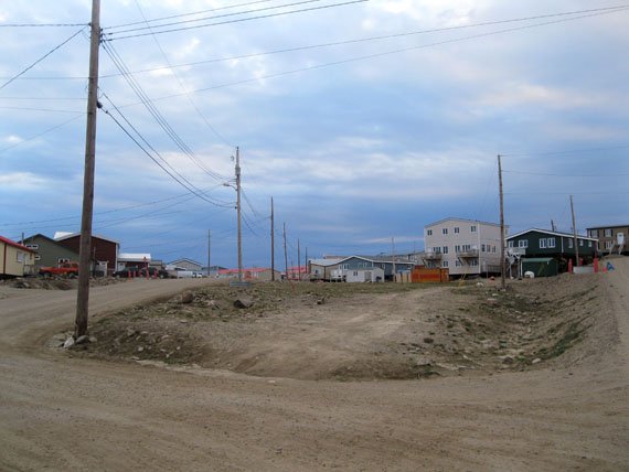 A big lot in Iqaluit's Plateau subdivision that in 2013 sat empty. The Government of Nunavut will conduct votes in each Nunavut community on May 9 to ask municipal voters if they want their municipal governments to be able to sell lots, instead of just leasing them. (FILE PHOTO)