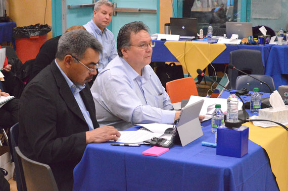 Nunavut Premier Peter Taptuna is one of only two Government of Nunavut board members sitting on the seven-member board of the Makigiaqta Inuit Training Corp. (PHOTO BY STEVE DUCHARME)