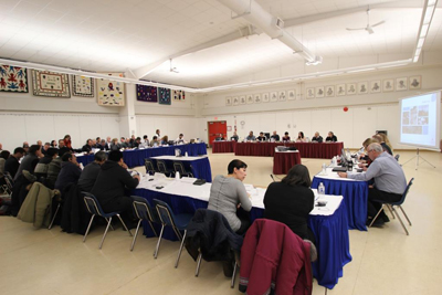 The Nunavut Impact Review Board's public hearing on the Kiggavik uranium project held in March 2015. The NIRB eventually recommeded against approval of the project 