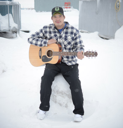Corey Panika, 26, wrote and shared a song about choosing life and wellness. (PHOTO BY NOEL KALUDJAK)