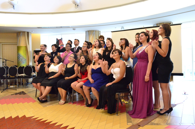 More than two dozen first- and second-year students pose for a group shot at their graduation ceremony in Ottawa May 15. (PHOTOS BY JIM BELL)
