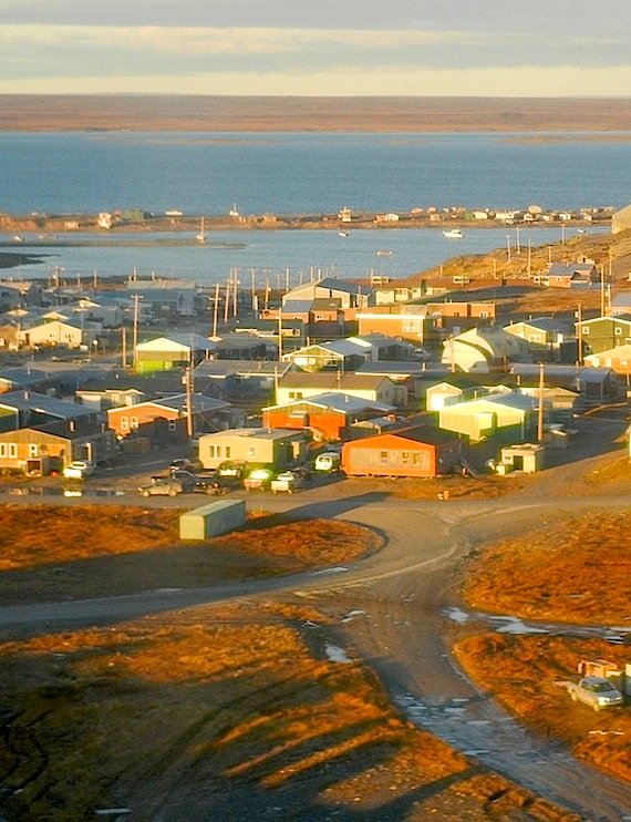 Rankin Inlet in the sun: Dwayne Sateana, 31, beat Edith Angalik, 24, to death in Rankin Inlet in 2014 after finding her sleeping with another man. (FILE PHOTO)