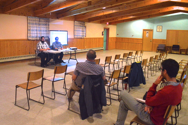 What if they held a meeting and no one came? Nunavut justice staff were hoping to consult Iqaluit residents Sept. 6 on what they might want, or not want, in a new made-in-Nunavut corrections act. But only reporters showed up. (PHOTO BY STEVE DUCHARME)